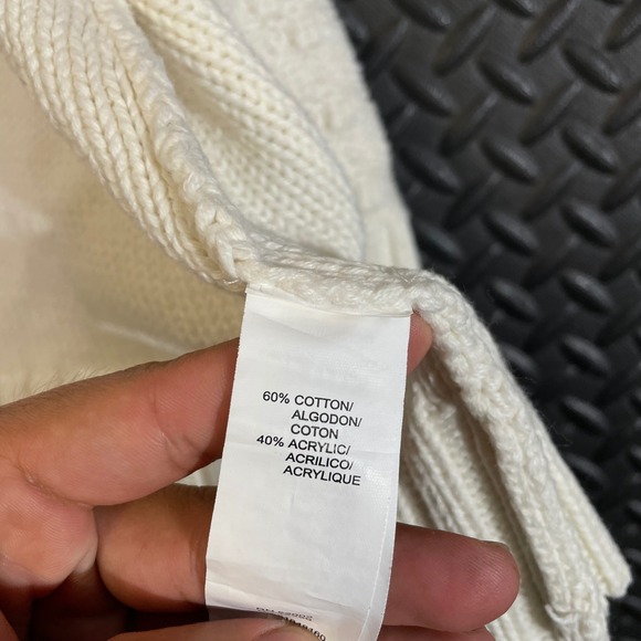 Mac & Jac Beige Knit 2‎ Button Cardigan Sweater Women's Size S Cotton Blend - Picture 4 of 8